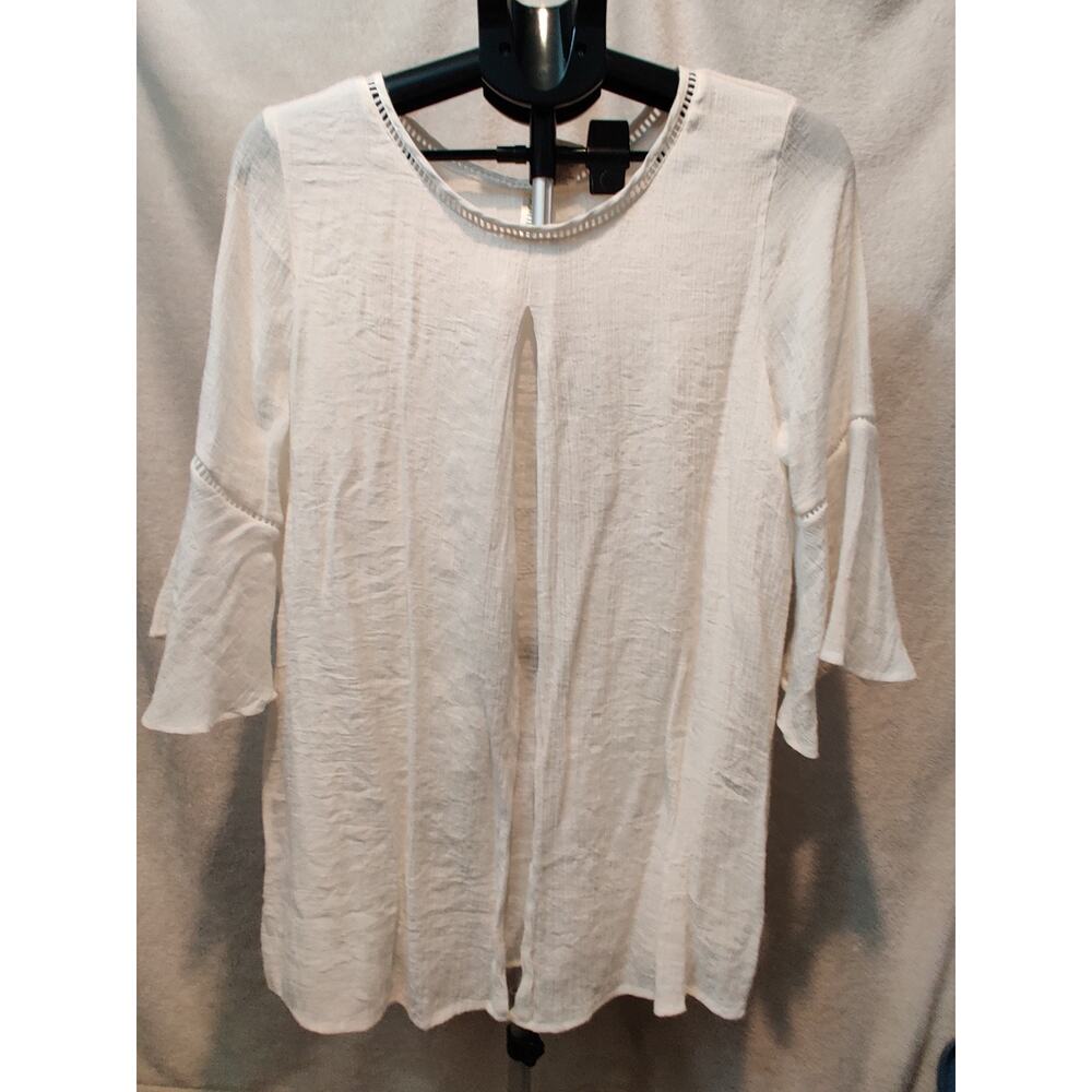 Vintage Forgotten Grace Blouse Women's Size Large Cottage Core Textured Fabric